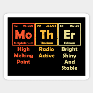 Mother Elements Periodic Table Chemistry Vintage Sticker